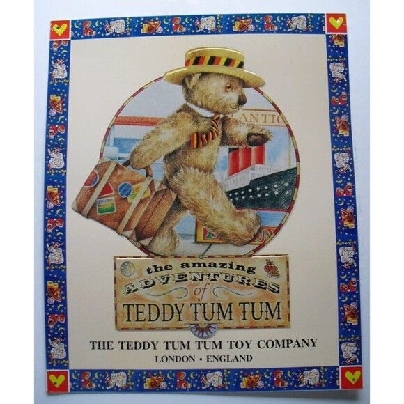 THE AMAZING ADVENTURES OF TEDDY TUM TUM 12" x 15" Embossed Metal Sign - Picture 1 of 7
